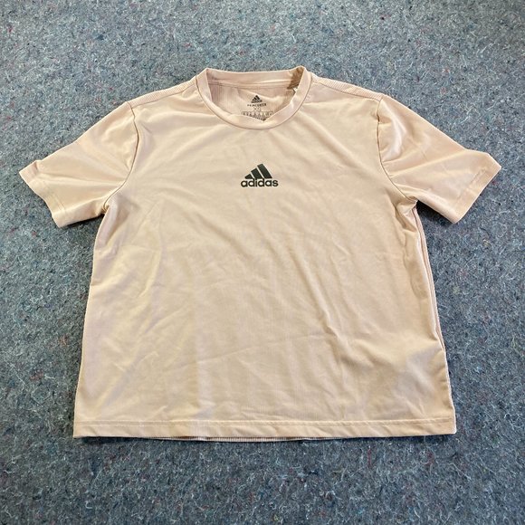 adidas Tops - Adidas Womens Round Neck Brown Wing Sleeve T-Shirt Size XS